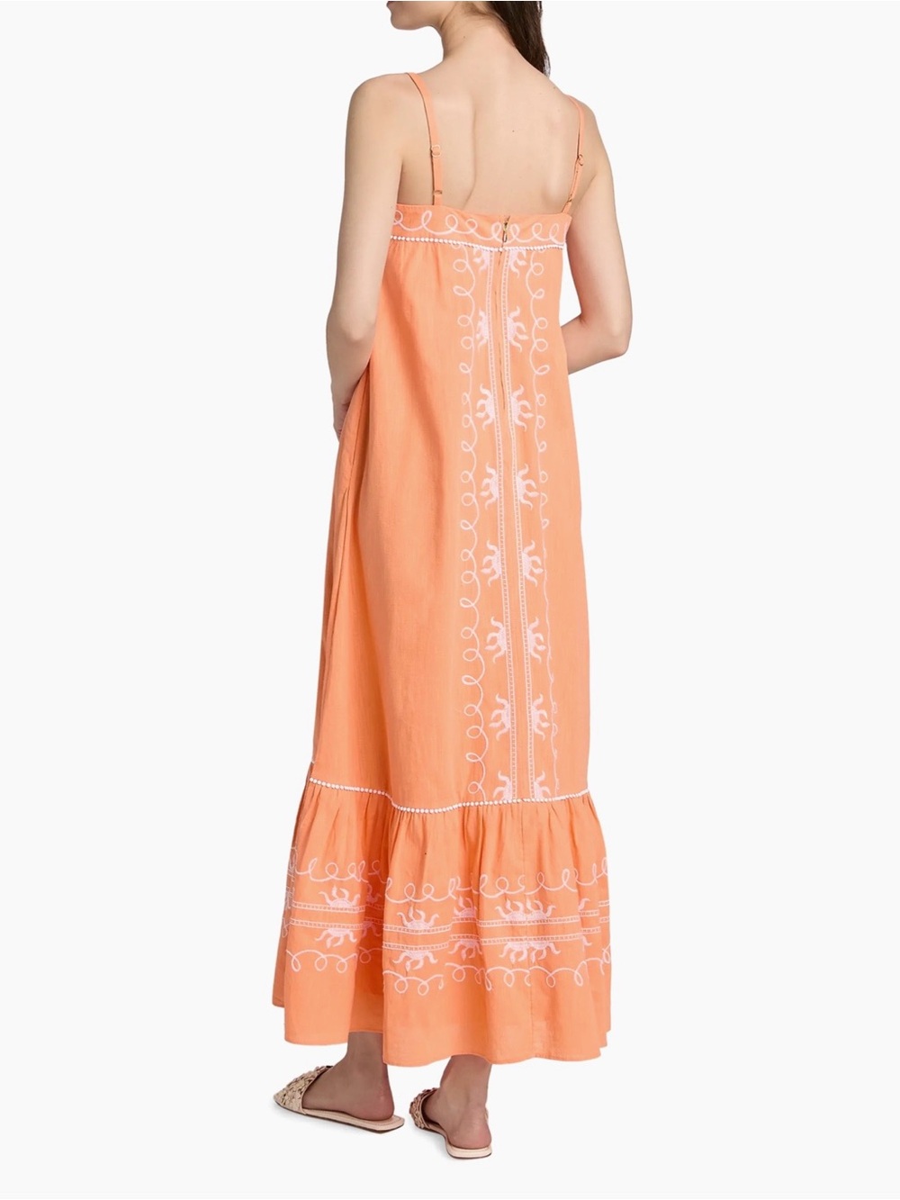 NWOT Lilly Pulitzer Linen Rozalie Dress Size 12 in Papaya Frond Fantasy - Picture 2 of 6
